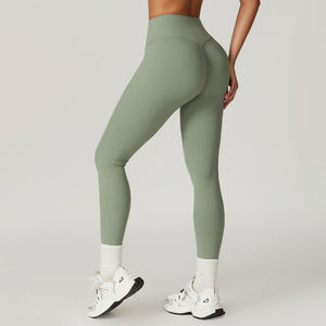 Legging de sport respirant taille haute pour femme, effet push-up, avec fermeture élastique à la taille, vente en gros 2026 - Product Image 2