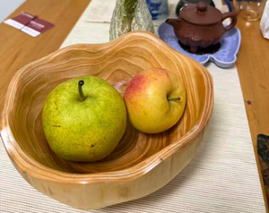 Frutero Artesanal de Abeto Chino, Centro de Mesa Rústico de Madera - Product Image 6