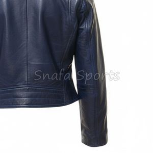 Veste en cuir chaude pour femme, essentielle pour l'hiver, avec doublure douce, vêtement d'extérieur protecteur pour le froid. Vestes en cuir. - Product Image 5