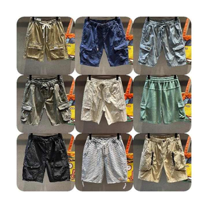 Short de sport solide 100% coton de haute qualité pour hommes Logo personnalisé Plus Size Quick Dry Casual avec poches - Product Image 1