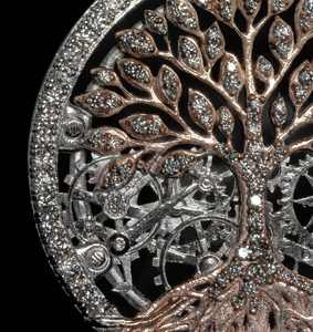 Pendentif rond de luxe tendance en argent 925 plaqué rhodium, serti de moissanite, style hip-hop - Product Image 5