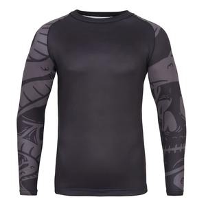 Rashguard long pour homme, écologique, personnalisé, 100% polyester, 180g, impression numérique, compression, UPF 50+, pour la gym, le fitness et le surf - Product Image 1