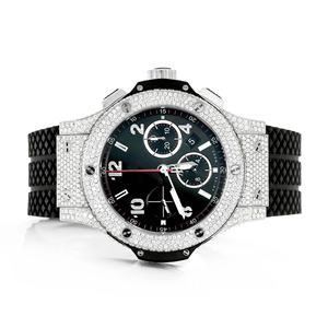 Montre à quartz en acier inoxydable de luxe, style hip-hop, avec cadran en verre et bracelet en moissanite 20 mm - Product Image 1