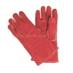 Gants de soudure en cuir, résistants à la chaleur et au feu, mitaines pour barbecue, four, grill, cheminée, TIG, MIG, cuisson, fourneau, poêle, pot - Product Image 1