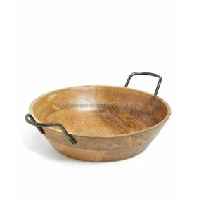 Cuenco de madera para servir, decoración ambiental, una opción atractiva como centro de mesa para mesas - Product Image 2