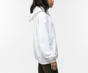 Sweat à capuche en molleton de coton épais avec coutures de taille uniques, fermeture éclair quart de tour, manches longues, pour femme, printemps automne - Product Image 4