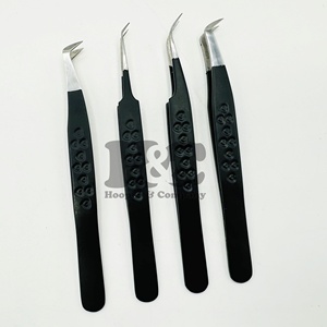 New Lash Extension Tweezers Custom Color Coating Hand Made Eyelash Tweezers Sharp Solid Tip Diamond Tweezer Sustainable mink - Product Image 6