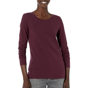 Camiseta Básica para Mujer, Informal para el Día a Día, Cuello Redondo de Algodón Suave, Manga Corta, Ligera, Transpirable, Ecológica, Deportiva y Cómoda - Product Image 5