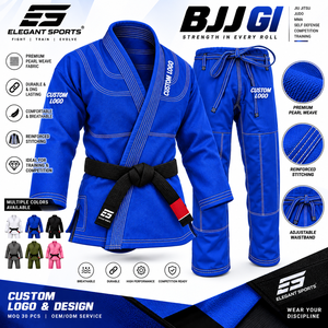 Kimono de Jiu-Jitsu brésilien 100% coton pour entraînement, avec logo personnalisé du fabricant, vêtements d'arts martiaux, tatami, Shoyoroll, Kingz Gi. - Product Image 4