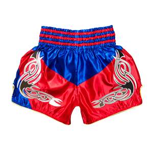 Pantalones Cortos de Muay Thai para Hombre, Satinados, Cintura Elástica, para Entrenamiento, Gimnasio, Kickboxing, Ligeros, Coloridos - Product Image 1