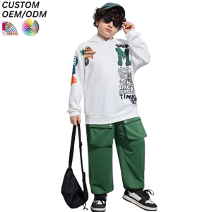 Sudadera con Capucha de Algodón Estampada para Niños y Niñas, de Secado Rápido, Tejido Transpirable, Sudadera Informal - Product Image 1