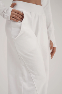 Customized <b>Women</b> Straight Wide Leg Sweatpants 100% Cotton Fleece Track Pants <b>Trousers</b> <b>women's</b> Sweatpants <b>women's</b> joggers pants - Product Image 4