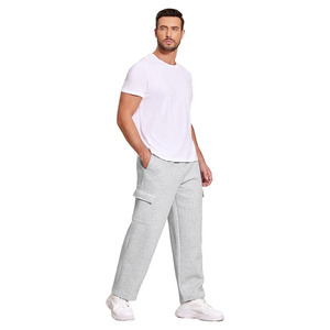Pantalones Deportivos Casuales de Verano para Hombre, Corte Recto Regular, Estilo Vintage, Cintura Ajustable, 100% Algodón, Ecológicos, Antiarrugas, de Secado Rápido - Product Image 5
