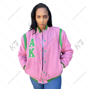 Chaqueta de Béisbol Varsity Formal de Lana 100% Algodón con Logotipo Personalizado OEM, Chaqueta Universitaria Unisex de Talla Grande para Invierno, Venta al Por Mayor - Product Image 1