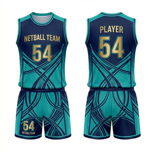 Tenues de netball personnalisées pour femmes, robe de netball 100% polyester, haute qualité, logo personnalisé, ventes chaudes, uniforme de netball respirant - Product Image 1