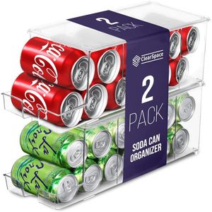 <b>Fridge</b> Organizer Stackable Soda <b>Can</b> <b>Dispenser</b> for Refrigerator - Product Image 1