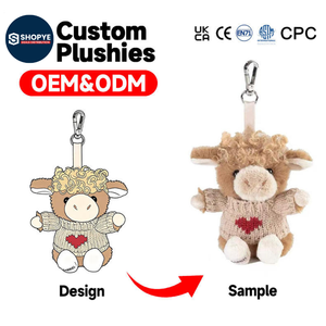 Custom Design Anime Plush Figure Toys 5/8/12/16 <b>Cow</b> Dog Stuffed Animals Plushie Dolls Handmade Plush Toys - Product Image 4