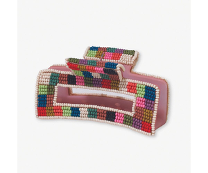 Pinza para el pelo bordada con cuentas de moda para peinados nupciales, pinzas para el pelo con cuentas hechas a mano con diseño de bordado personalizado - Product Image 5