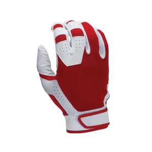 Custom Leather Baseball Batting Gloves Full Finger Non-Slip <b>Hook</b> & Loop Closure Lightweight Adult Pitcher Right-Handed Training - Product Image 4