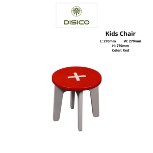 Taburete de madera contrachapada de pino americano, muebles informales para sala de estar, taburete pequeño para niños, borde liso para mayor seguridad - Product Image 3