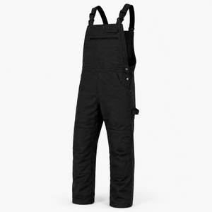 Custom <b>Men</b> Cotton Twill Work Bib <b>Overalls</b> Heavy Duty Multi Pocket Dungarees Reinforced Knee Industrial Uniform - Product Image 1
