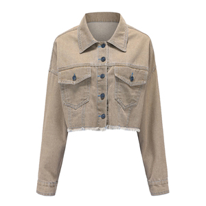 Idées de tenues pour femmes avec veste en jean premium 2026, style streetwear, tendance Y2K, coupe oversize, chic, écologique, respirant, lavage vintage - Product Image 4