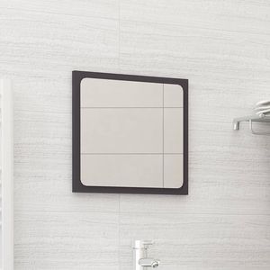 Specchio di medie dimensioni grigio in legno ingegnerizzato e acrilico per bagno - Product Image 1