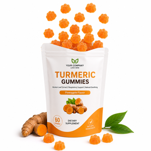 OEM ODM สารสกัดขมิ้น ผลิตภัณฑ์เสริมอาหารแบบกัมมี่เพื่อความงามสำหรับผู้ใหญ่ ผู้ผลิตฉลากส่วนตัว - Product Image 3