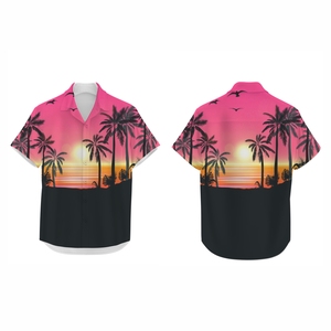 Camisa de Moda para Hombre, Estilo Playero, Transpirable, Ligera, Antiarrugas, de Secado Rápido, con Estampado Digital, de Poliéster, para Vacaciones, Casual, de Verano - Product Image 6