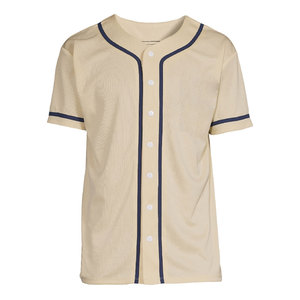 Maillot de baseball personnalisé en polyester de haute qualité pour hommes, style vintage, broderie en maille, sublimation, anti-bactérien, vente en gros - Product Image 1