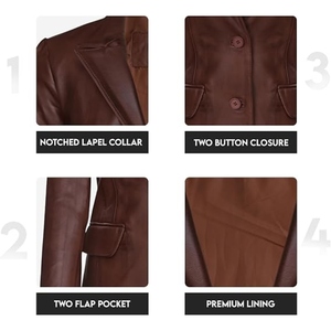 Manteau long en cuir véritable pour femme, veste d'hiver de luxe sur mesure, design personnalisé haut de gamme, nouvelle édition - Product Image 4
