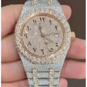 Montre en diamant moissanite de haute qualité, montre de mode haut de gamme pour mariage et anniversaire, disponible dans le monde entier - Product Image 3