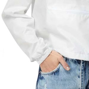 Chaqueta Corta Ligera Cortavientos con Capucha para Mujer, Cremallera Completa, Ropa Exterior Casual, Resistente al Viento, Impresión Personalizada, Venta al por Mayor de Fábrica - Product Image 6