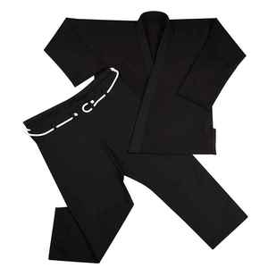 Uniforme de Karate Negro al por Mayor con Logotipo Personalizado en la Parte Delantera para Adultos, Último Diseño OEM, Artes Marciales, 100% Algodón, Transpirable y Ligero - Product Image 6