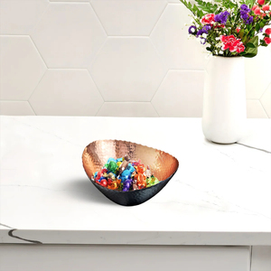 Tazón de Comida de Cobre con Forma Personalizada, Tamaño Grande, Hecho a Mano, Vajilla de Alta Calidad, Perfecto para Servir Bocadillos en Bodas - Product Image 3