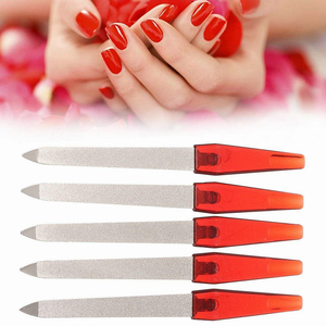ตะไบเล็บด้ามจับสีแดงแบบสองด้าน ใช้ซ้ำได้ สำหรับดูแลผิว - Product Image 6