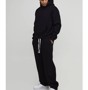 Conjunto Deportivo de Algodón Orgánico con Logotipo de Marca OEM, Sudadera con Capucha Extra Grande de Invierno, Secado Rápido, Manga Larga, Unisex, Pantalones Deportivos de Doble Cintura - Product Image 5