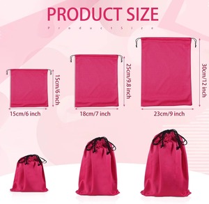 Sac cadeau en satin avec cordon de serrage, emballage luxueux et doux pour bijoux, cosmétiques et accessoires de mode, vente en gros - Product Image 2