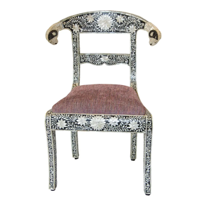 Chaises de décoration intérieure modernes écologiques en os incrusté faites à la main de luxe indiennes pour cadeaux de mariage et fêtes, utilisation en salon, exportation Inde - Product Image 5