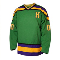 Jersey Hoki Es Kustom Kualitas Premium Bahan Bernapas Menyerap Keringat Cepat Kering Logo Tim Nama Nomor Jersey Grosir