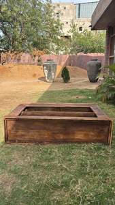 Estantería Moderna de Lujo de Madera Maciza de 2 Niveles, Estilo Industrial, para Sala de Estar, Comedor, Decoración del Hogar - Product Image 4