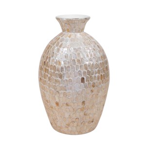 Jarrón de Flores Incrustado con Nácar de Primera Calidad, Artesanía Vietnamita, Decoración para el Hogar con Madreperla - Product Image 1
