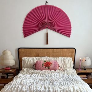 Bamboo <b>Wall</b> Fan Hanging Handmade <b>Wall</b> <b>Decor</b> Headboard Art for Home Interior Decoration Wholesale - Product Image 5