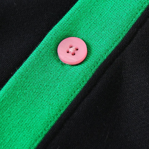Custom Aka <b>Cardigan</b> <b>Sweater</b> Cotton Fleece Black Color Block Striped V-Neck Button Up Knitwear Casual Streetwear Factory direct - Product Image 6