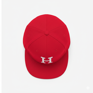 Gorra Snapback Roja de 6 Paneles Personalizada al por Mayor de Fittler Sports, Gorra Hip-Hop Impermeable con Letra H Bordada de Alta Calidad y Visera Plana - Product Image 2