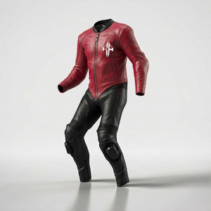 ชุดมอเตอร์ไซค์หนังแท้สำหรับแข่งรถ รุ่นล่าสุด ดีไซน์พรีเมียมคุณภาพสูง สำหรับผู้ชาย  แบบสั่งตัดได้ - Product Image 5