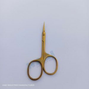Stainless Steel <b>Cuticle</b> <b>Scissors</b> Curved Blade Sharp Tip Handle Durable Manicure Tools Adults Custom Logo Right-Handed Nail Art - Product Image 4