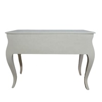 Bureau antique Table de secrétaire peinte en blanc classique Conception simple d'une table d'écriture en bois conçue pour le mobilier de bureau de style français
