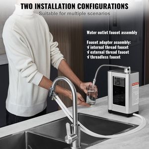 Macchina Ionizzatrice d'Acqua Alcalina pH 3.5-10.5, 7 Impostazioni, Sistema di Filtrazione Domestico, Purificatore d'Acqua Alcalina/Acida con Idrogeno - Product Image 5