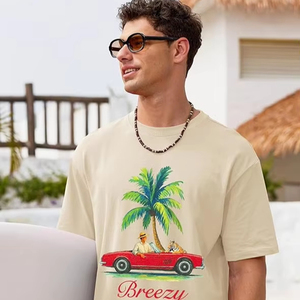 เสื้อยืดผู้ชายลายกราฟิก ลำลอง พิมพ์ลาย คอกลม แขนสั้น ผ้าฝ้ายนุ่ม สวมใส่สบาย เหมาะกับฤดูร้อน แฟชั่นสตรีทแวร์สุดเทรนด์ - Product Image 1